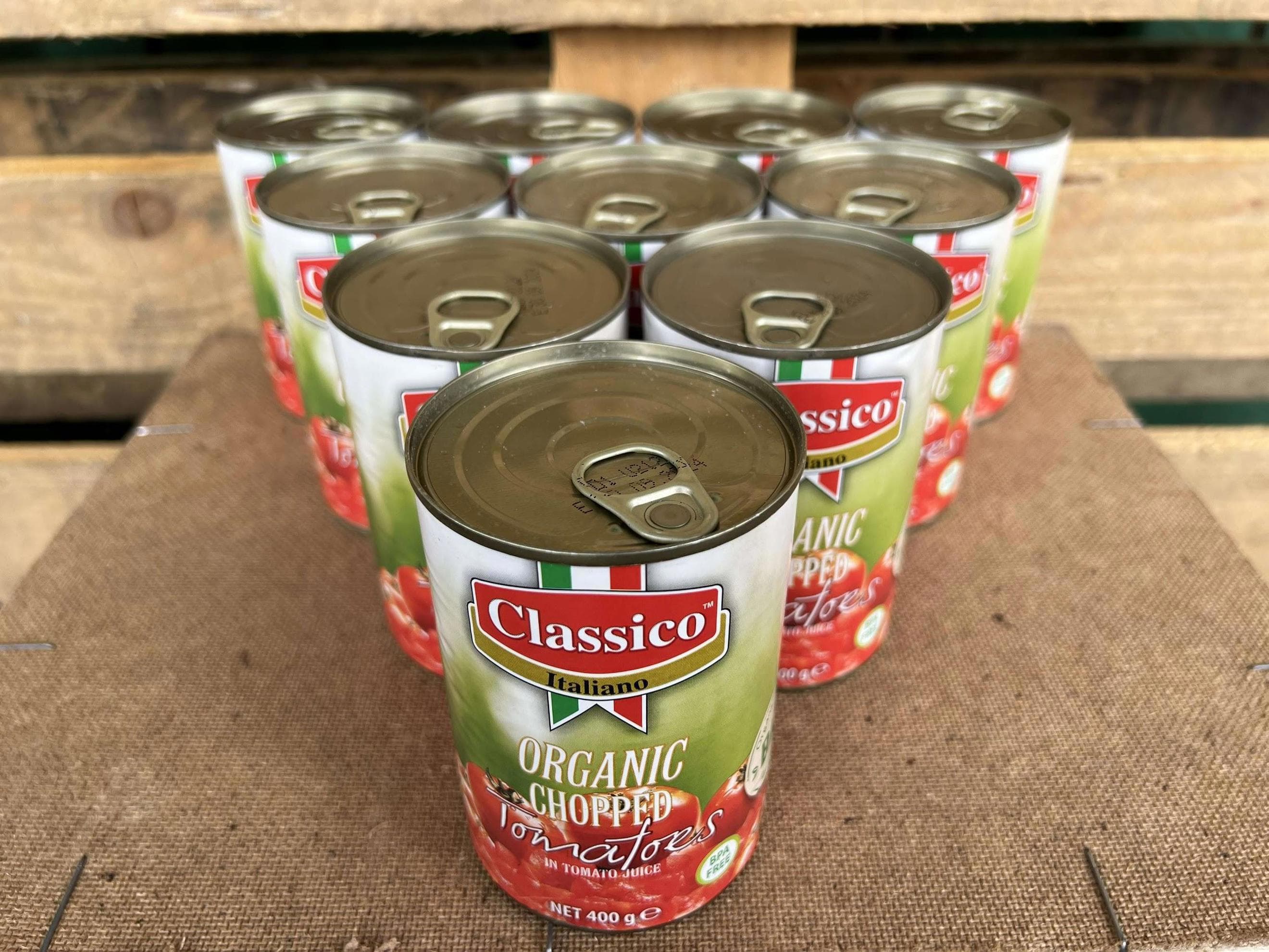 Organic Chopped Tomatoes (case of 12 tins)
