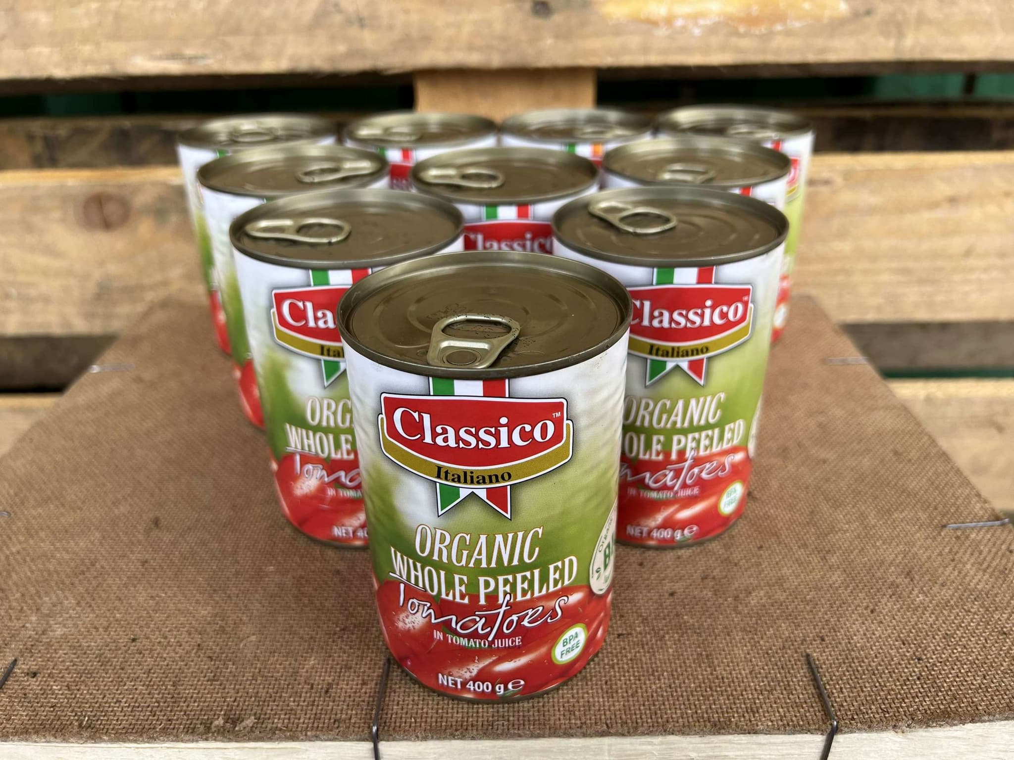 Organic Tomato Whole & Peeled (400g tin)