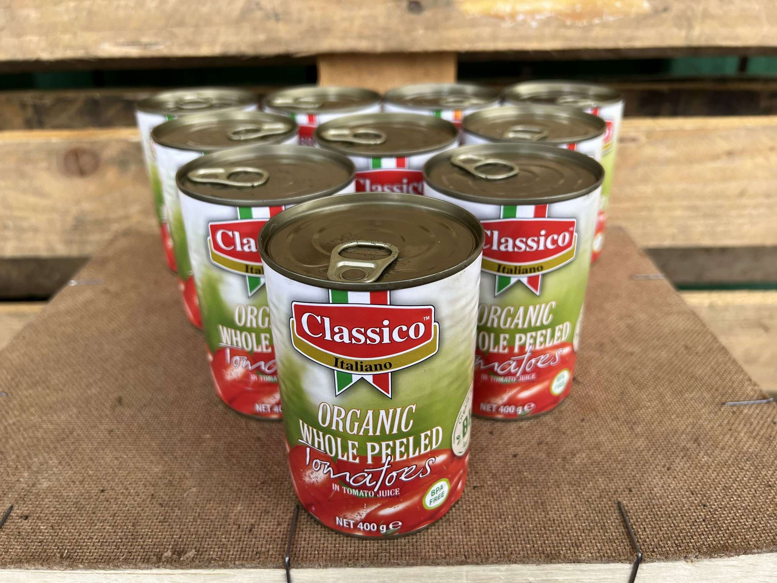 Organic Tomato Whole & Peeled (400g tin)