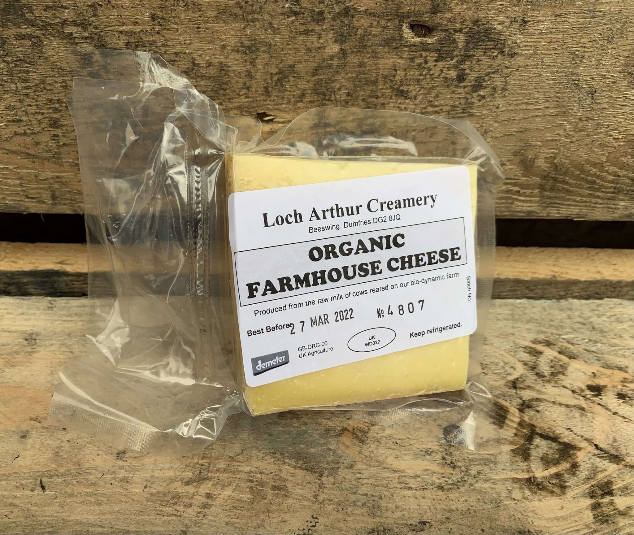 Organic Farmhouse Cheese Wedge (~227g)